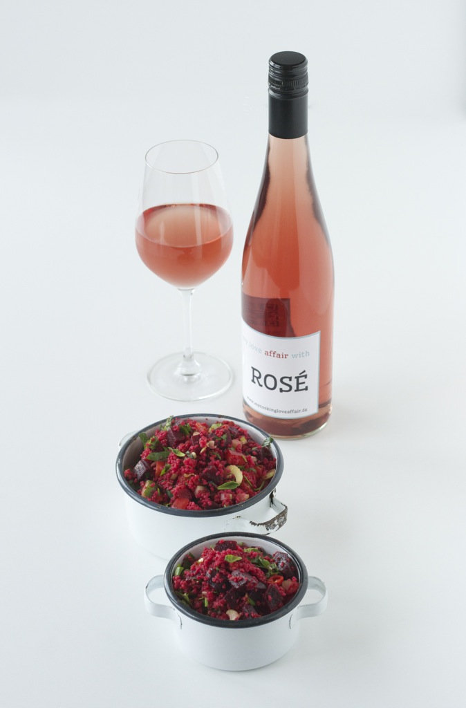 Taboulé mit Rote Bete | Wein(seligkeiten) my affair with Rosé